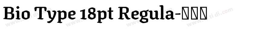 Bio Type 18pt Regula字体转换